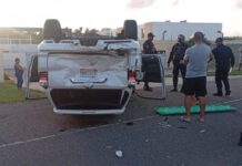 Colisión de vehículos con vuelco se vivió en Tucacas la tarde de hoy sábado