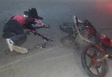 Deslizamiento de moto dejó un fallecido en Punta Cardón