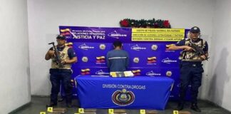 Detienen a hombre con 30 kilos de droga
