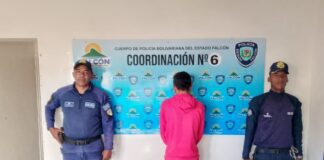 Detenido sujeto por hurto en la plaza Bolívar de Pueblo Nuevo