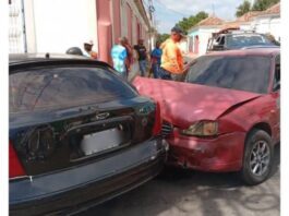 Coro| Embarazada resultó lesionada en colisión de vehículos