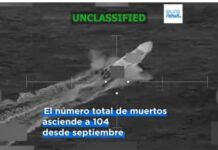 Estados Unidos hunde dos nuevos barcos