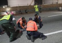 Imprudencia al conducir llevó a funcionario de la PNB al hospital