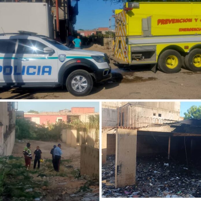 Incendio de estructura en contacto en Punto Fijo