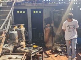 Panadería ardió en llamas en Punta Cardón