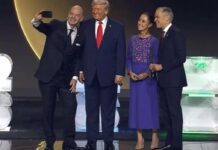 Infantino logró la «selfie imposible» con Trump, Sheinbaum y Carney Infantino logra la "selfie imposible" con Trump, Sheinbaum y Carney