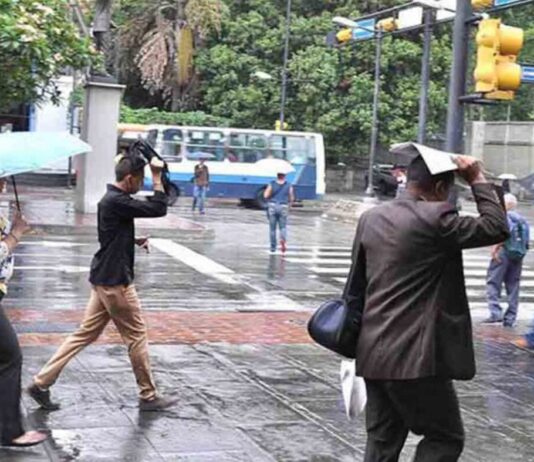 Inameh prevé lloviznas dispersas sobre estas regiones Inameh prevé lloviznas dispersas sobre estas regiones