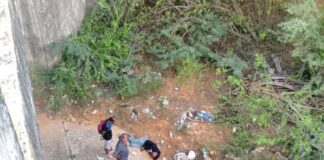 Motorizado cayó en una quebrada de ocho metros de profundidad en la Morón – Coro