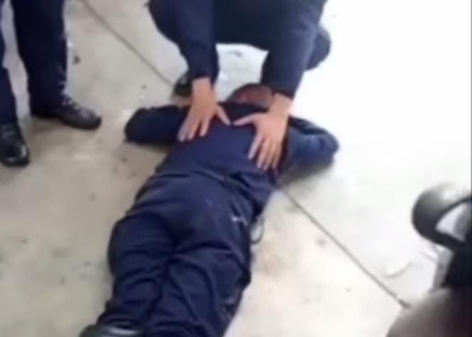 Policía cayó de un sexto piso