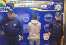Capturado joven por violación Boca de Aroa