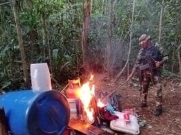 Amazonas | FANB destruyó equipos de minería ilegal ocultos en la selva Amazonas | FANB destruyó materiales y equipos de minería ilegal ocultos en la selva