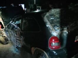 Accidente dejó a funcionario policial y a su hija lesionados en Coro