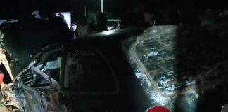 Accidente dejó a funcionario policial y a su hija lesionados en Coro