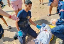 Vídeo| Colisión entre moto y carro con lesionados en Nuevo Pueblo