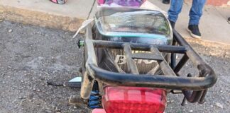 Motorizado sufre lesiones durante colisión en la Jacinto Lara