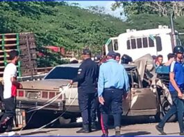 Zamora| Colisión entre gandola y Caprice dejó cuatro lesionados