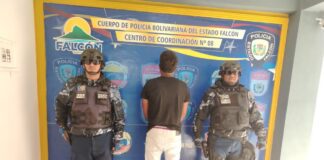 Municipio Silva| Preso por agresivo y hostil