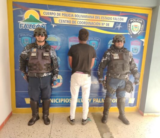 Municipio Silva| Preso por agresivo y hostil