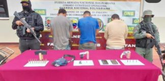 Tres detenidos con armas de fuego y municiones en el municipio Petit