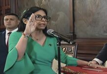 Las primeras palabras de Delcy Rodríguez como presidenta