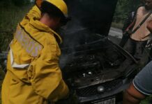 Fotos| Vehículo se incendió en Sanare