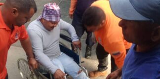 Motorizado deslizó en Pueblo Nuevo