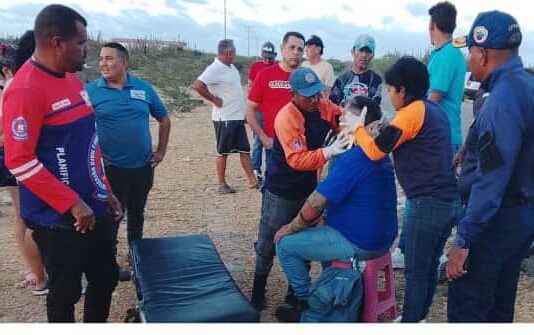 Lesionado motorizado al impactar con un chivo en Jadacaquiva