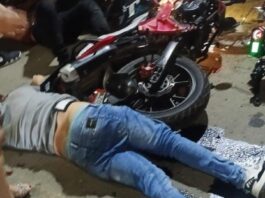 Este es el resultado de una colisión de motos en Las Piedras