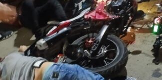 Este es el resultado de una colisión de motos en Las Piedras