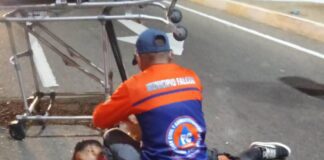 Falleció motorizado al chocar con brocal divisoria en la Intercomunal Alí Primera