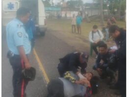 Motorizados colisionaron con un ovejo