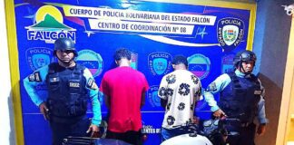 Municipio Silva| Estos motorizados realizaban maniobras indebidas