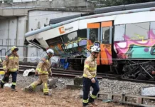Otro accidente de tren en España: un fallecido y más de una docena de heridos Otro accidente de tren en España: un fallecido y más de una docena de heridos
