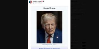 Trump publica imagen que lo proclama «presidente interino de Venezuela»