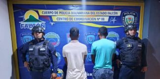 Detienen a dos solicitados por homicidio en Tucacas