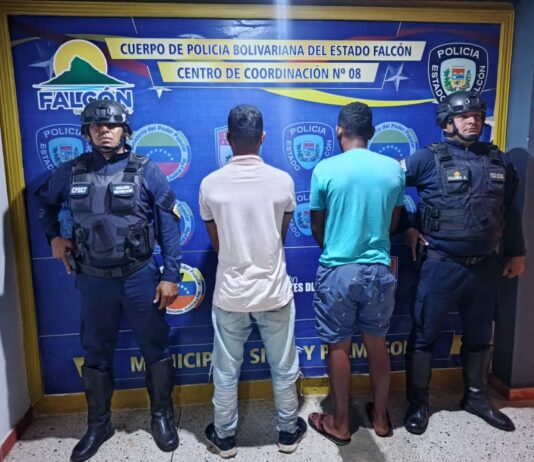 Detienen a dos solicitados por homicidio en Tucacas