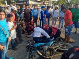 Tucacas| Colisión entre moto y camioneta