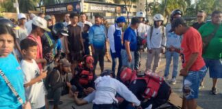 Tucacas| Colisión entre moto y camioneta