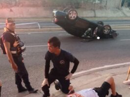 Fotos| Vuelco de vehículo dejó dos lesionados en Punto Fijo