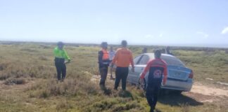 Adícora| Fotos| Madre e hijo lesionados en vuelco de vehículo