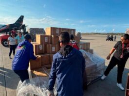 Llegó primer lote para reponer material para diálisis destruido en bombardeo de EEUU Llegó primer lote para reponer material para diálisis destruido