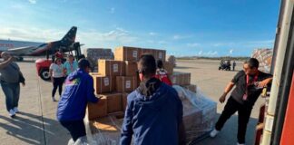 Llegó primer lote para reponer material para diálisis destruido en bombardeo de EEUU Llegó primer lote para reponer material para diálisis destruido