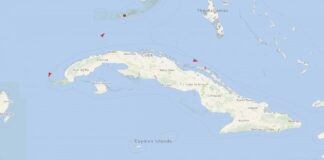 Cuba con tres buques militares de EE. UU. a poca distancia de sus aguas territoriales