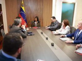 Delcy Rodríguez se reunió con representantes de Repsol Delcy Rodríguez se reunió con representantes de Repsol