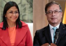 Delcy Rodríguez acordó con Gustavo Petro realizar Encuentro Binacional Delcy Rodríguez acordó con Gustavo Petro realizar encuentro binacional