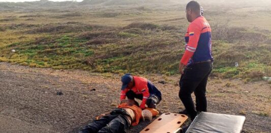 Municipio Falcón| Dos lesionados por deslizamiento de moto