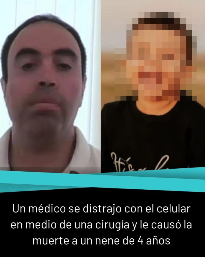 Argentina | Anestesiólogo se distrajo con el celular y provocó la muerte de un niño