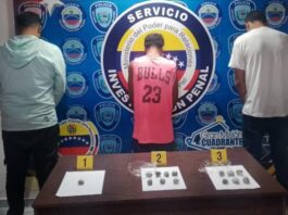 Coro| Tres detenidos con droga