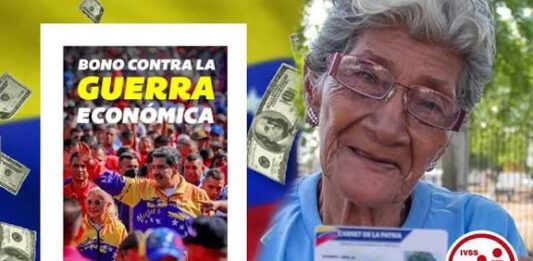 Monto| Reportan pago del bono de Guerra Económica a pensionados