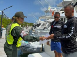 Retienen una embarcación y dos detenidos en Morrocoy